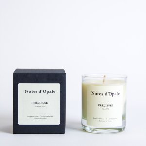 Bougie verre Précieuse - Bougie parfumée Précieuse (Florale, Ambrée)