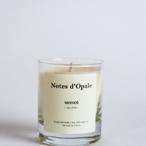 Bougie verre Monoï - Bougie parfumée Monoï (Florale, Fruité)