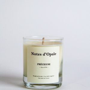Bougie verre Précieuse - Bougie parfumée Précieuse (Florale, Ambrée)
