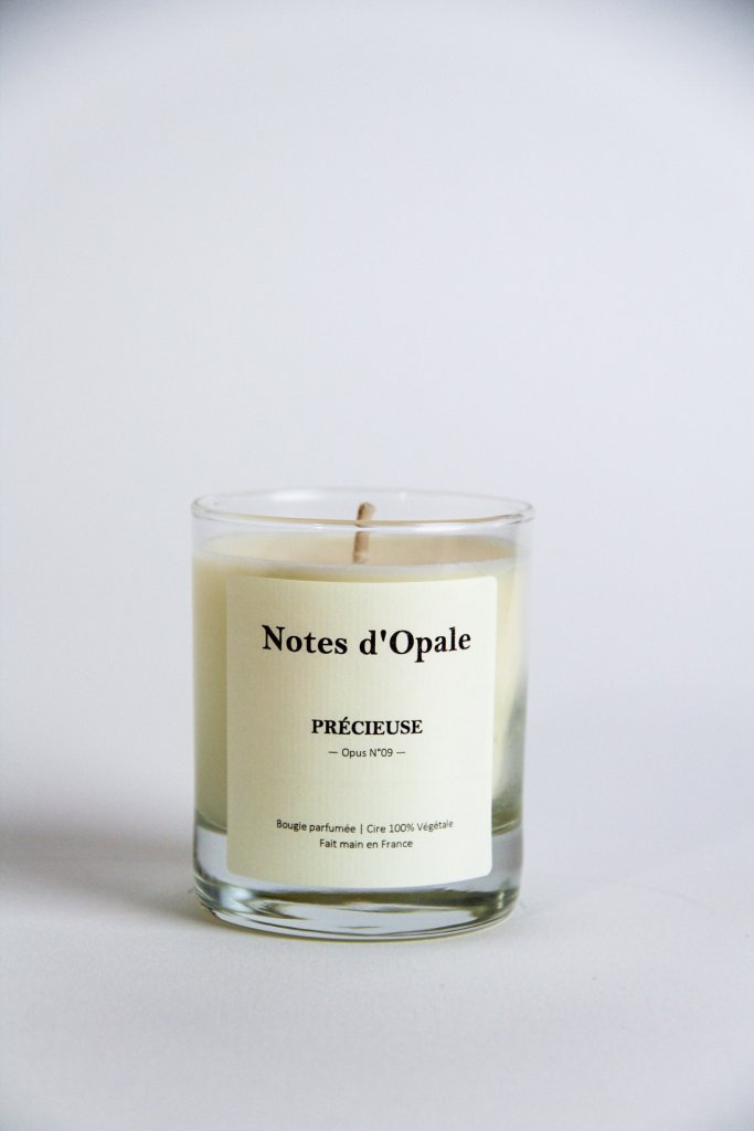 Bougie verre Précieuse - Bougie parfumée Précieuse (Florale, Ambrée)