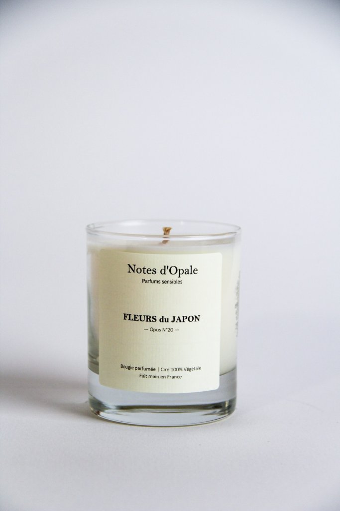 Bougie verre Fleurs du Japon - Bougie parfumée Fleurs du Japon (Florale, Frais)